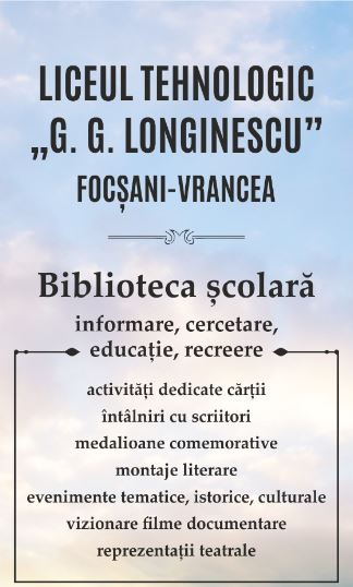 Asian school whether Biblioteca Scolara | Liceul Tehnologic „G.G. Longinescu”